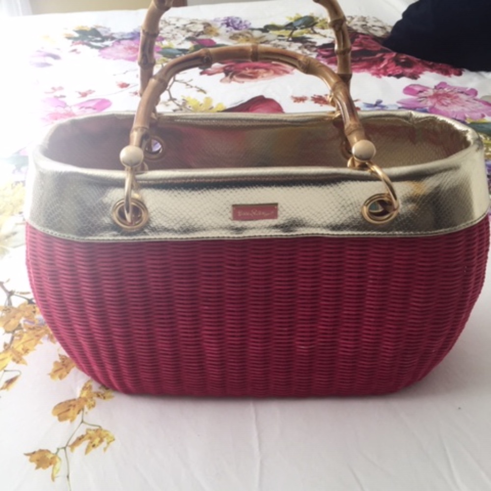 Lilly Pulitzer Wicker Handbag